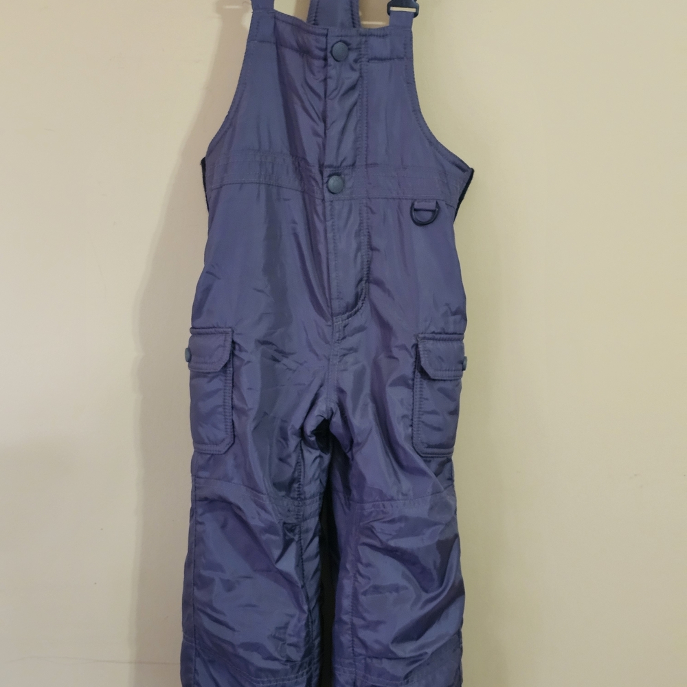 BabyGap Toddler 4 Snow Bib Overalls Gray Insulated Adjustable Straps NWOT